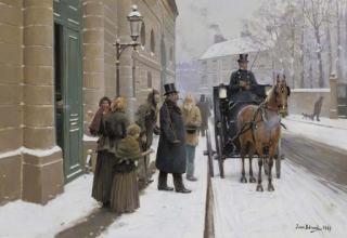 Jean Béraud - La sortie du bourgeois