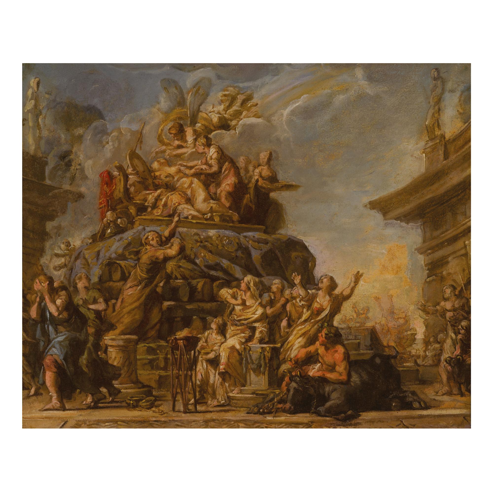 Jean-Bernard Restout - The Death Of Dido, A Bozzetto