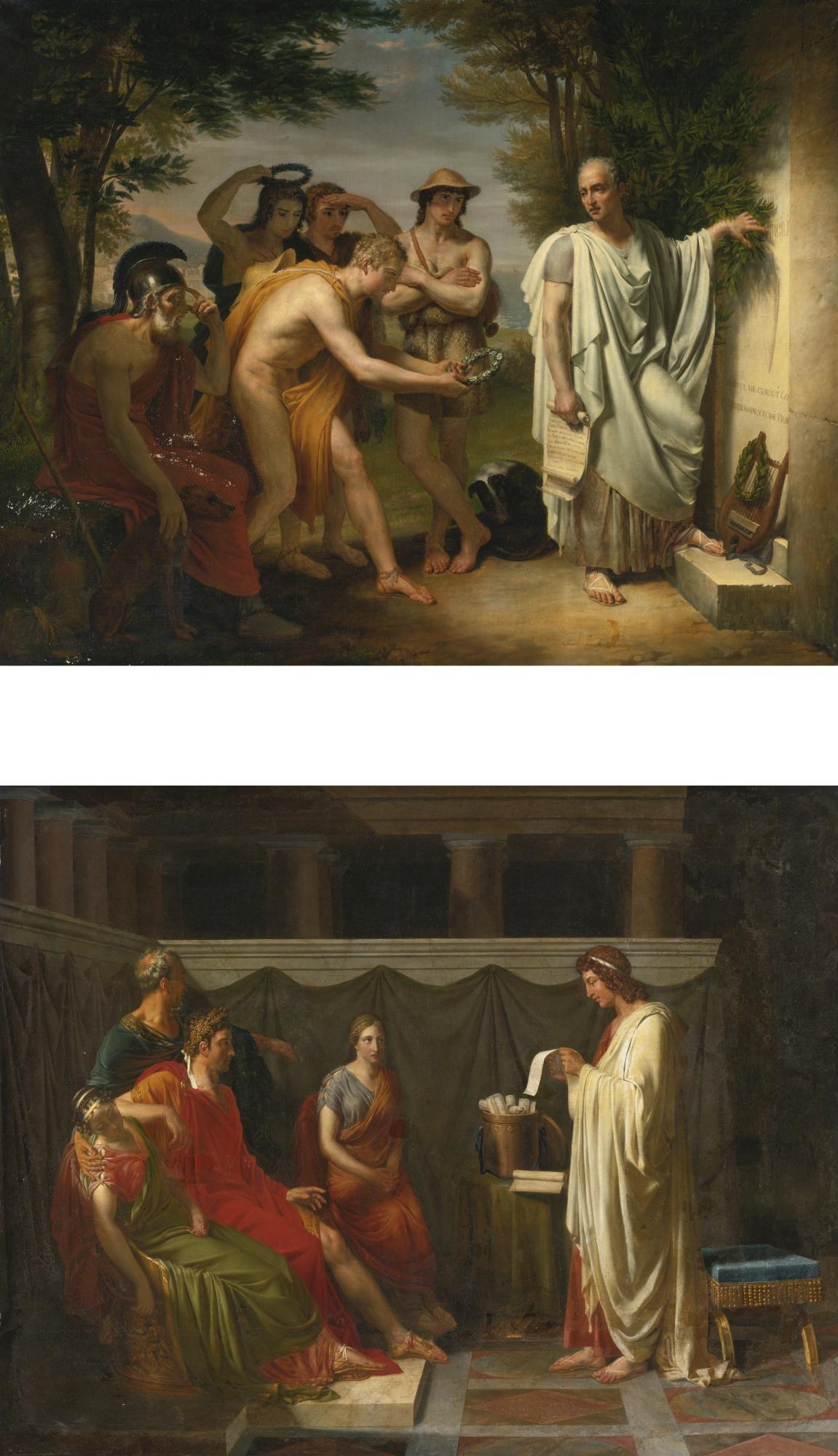 Jean-Bruno Gassies - Horace Au Tombeau De Virgile And Virgile Lisant Son Enéïde Devant Auguste: Two Works