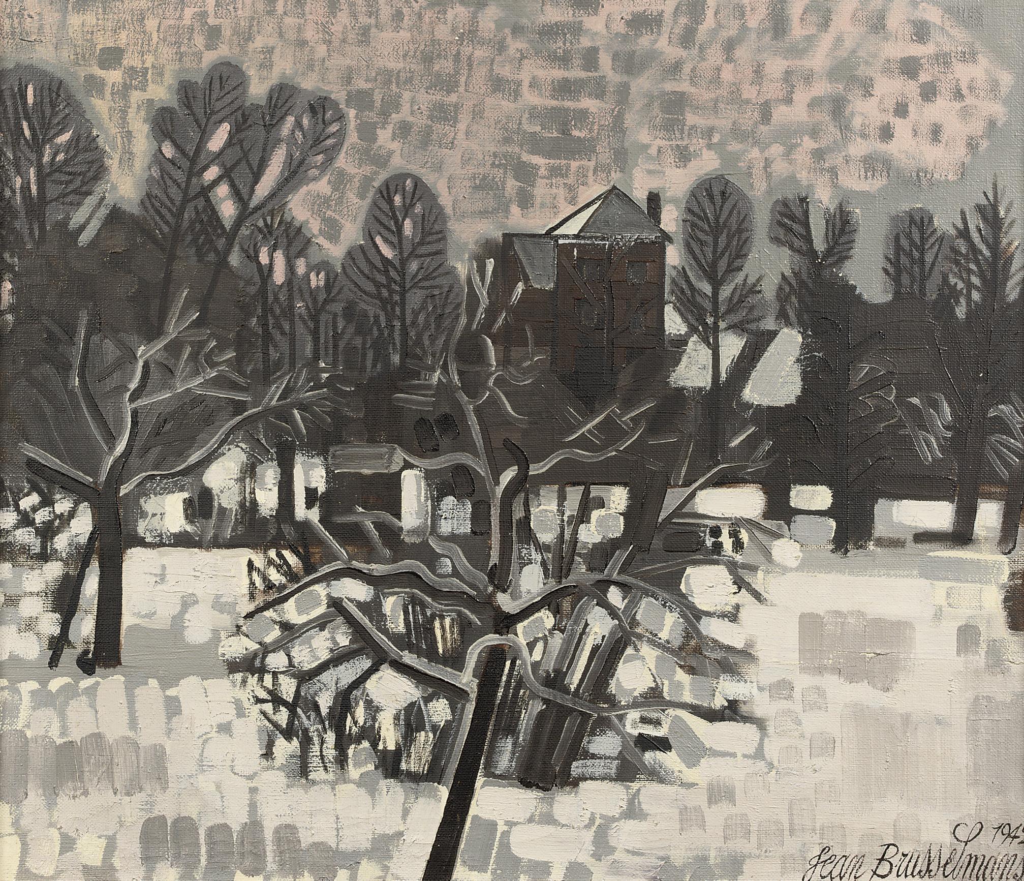 Jean Brusselmans - Jardin sous la neige, Dilbeek