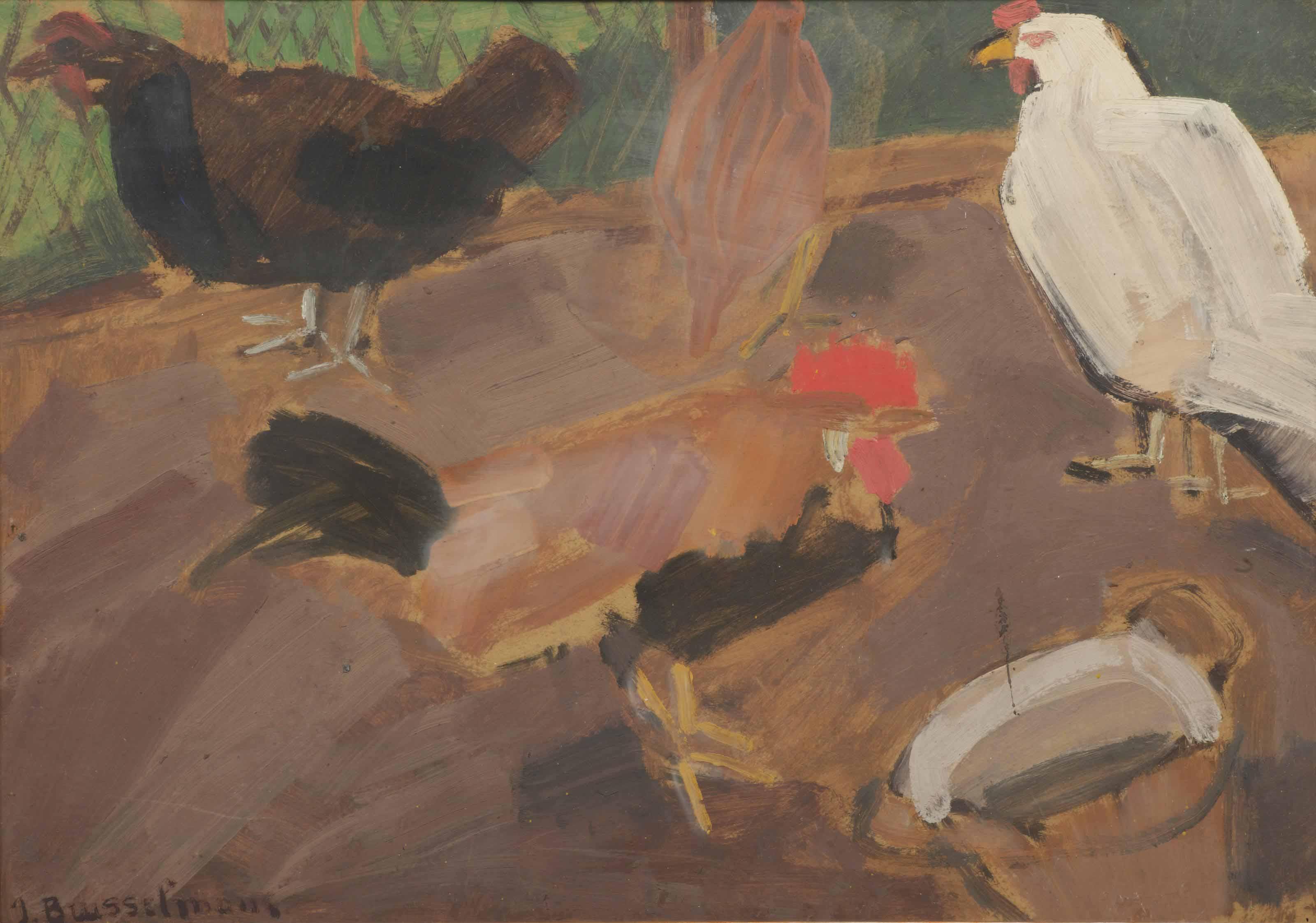 Jean Brusselmans - Rooster And Chicken