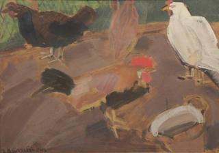 Jean Brusselmans - Rooster And Chicken