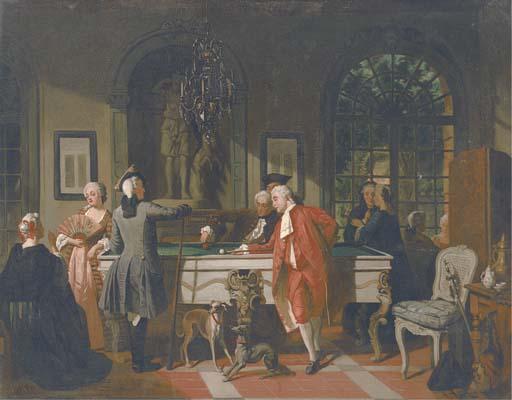Jean Carolus - A Billiards Game In The 18Th Century
