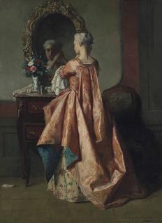 Jean Carolus - A lady at her dressing table