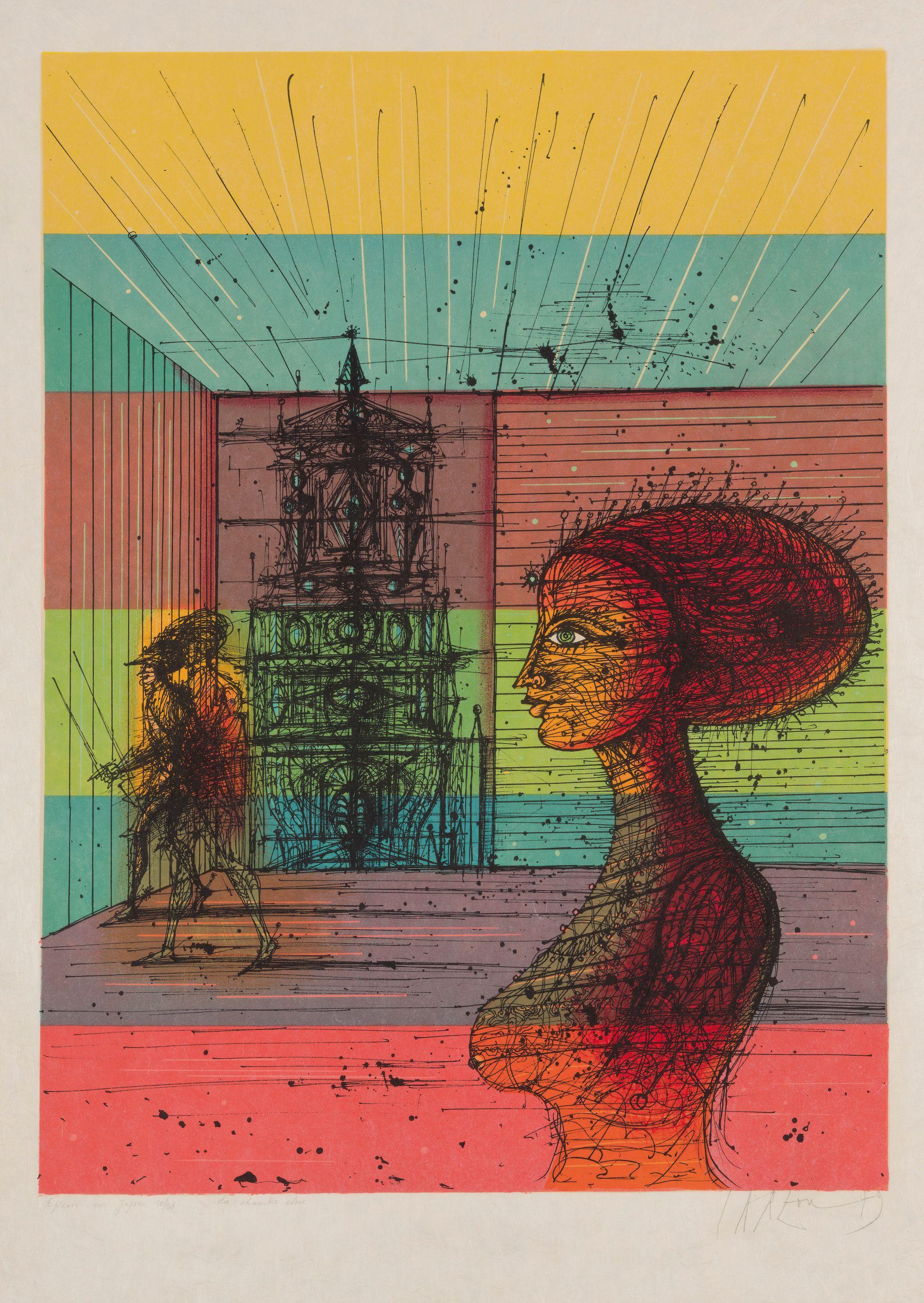 Jean Carzou - La Chambre Close, 1979