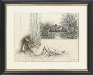 Jean Carzou - Princess in the Palace