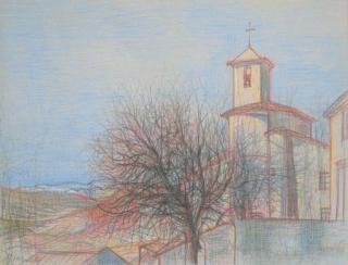 Jean Carzou - Une église de village