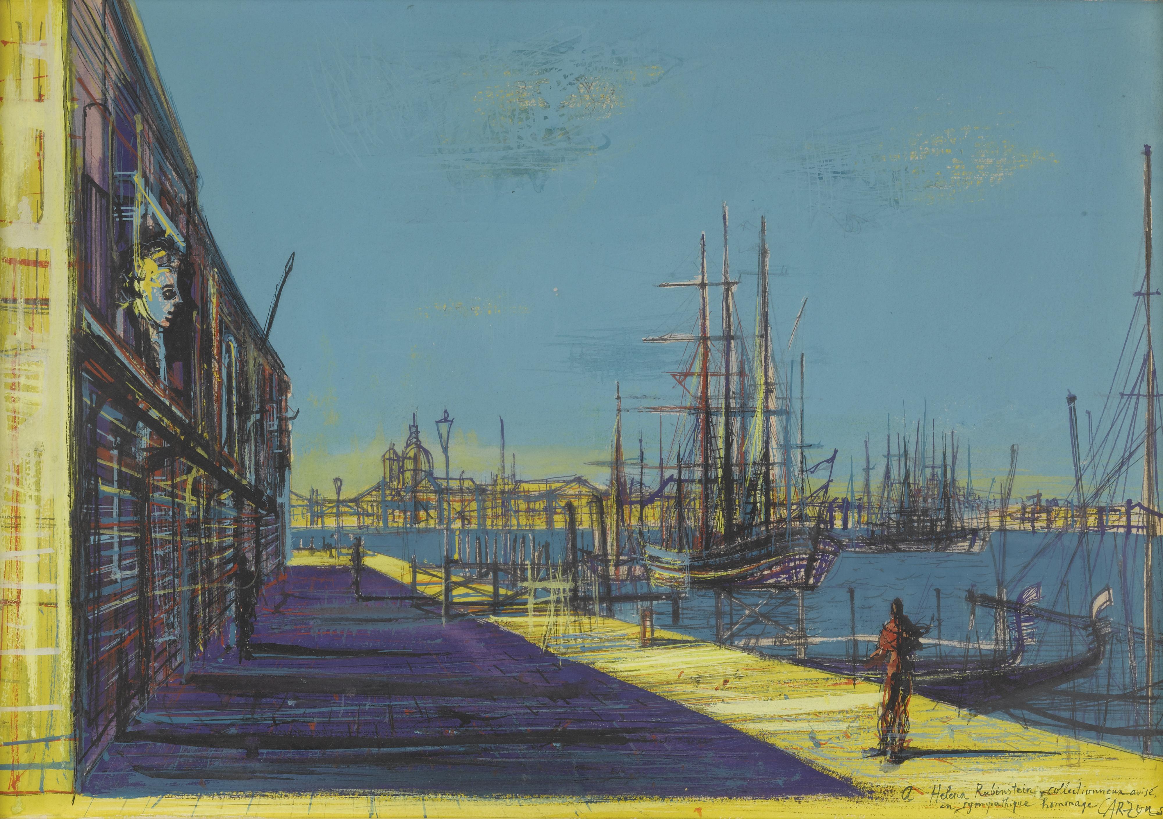 Jean Carzou - Venice, View Of The Redentore From Zattere