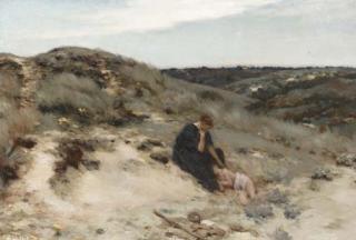 Jean-Charles Cazin - Hagar and Ishmael