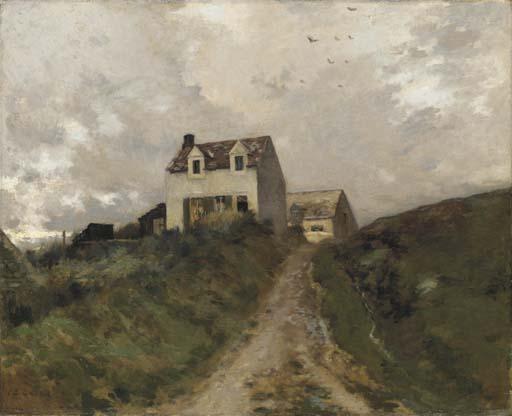 Jean-Charles Cazin - Houses in the Dunes