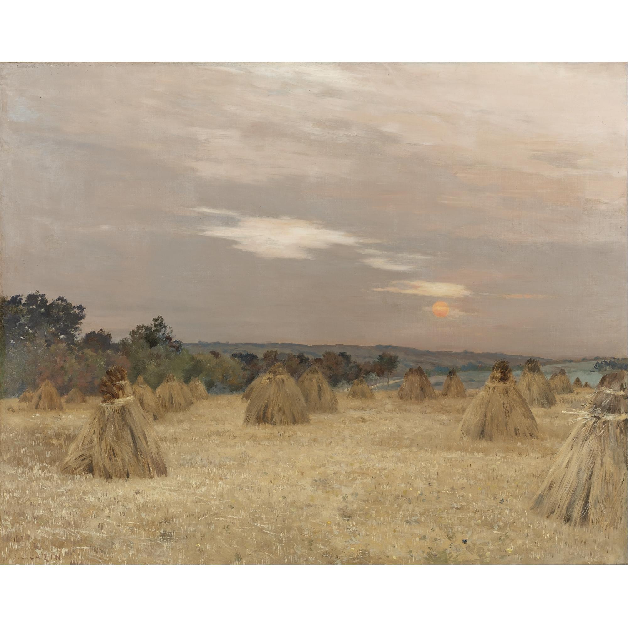 Jean Charles Cazin - Sunset, Late Summer