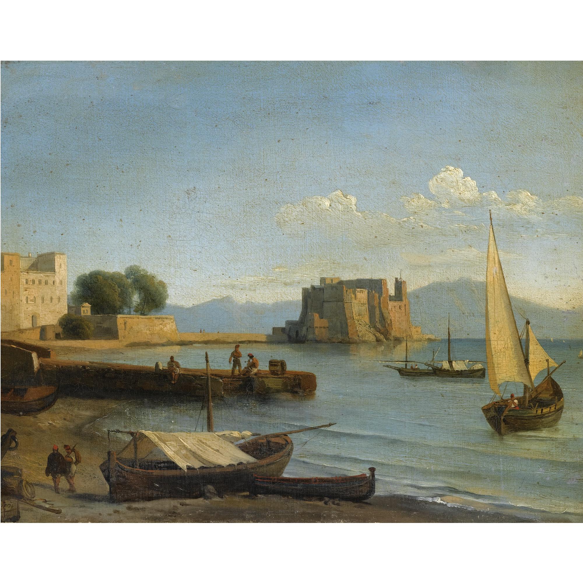 Jean Charles Joseph Rémond - French castell Dell\'Ovo, Naples