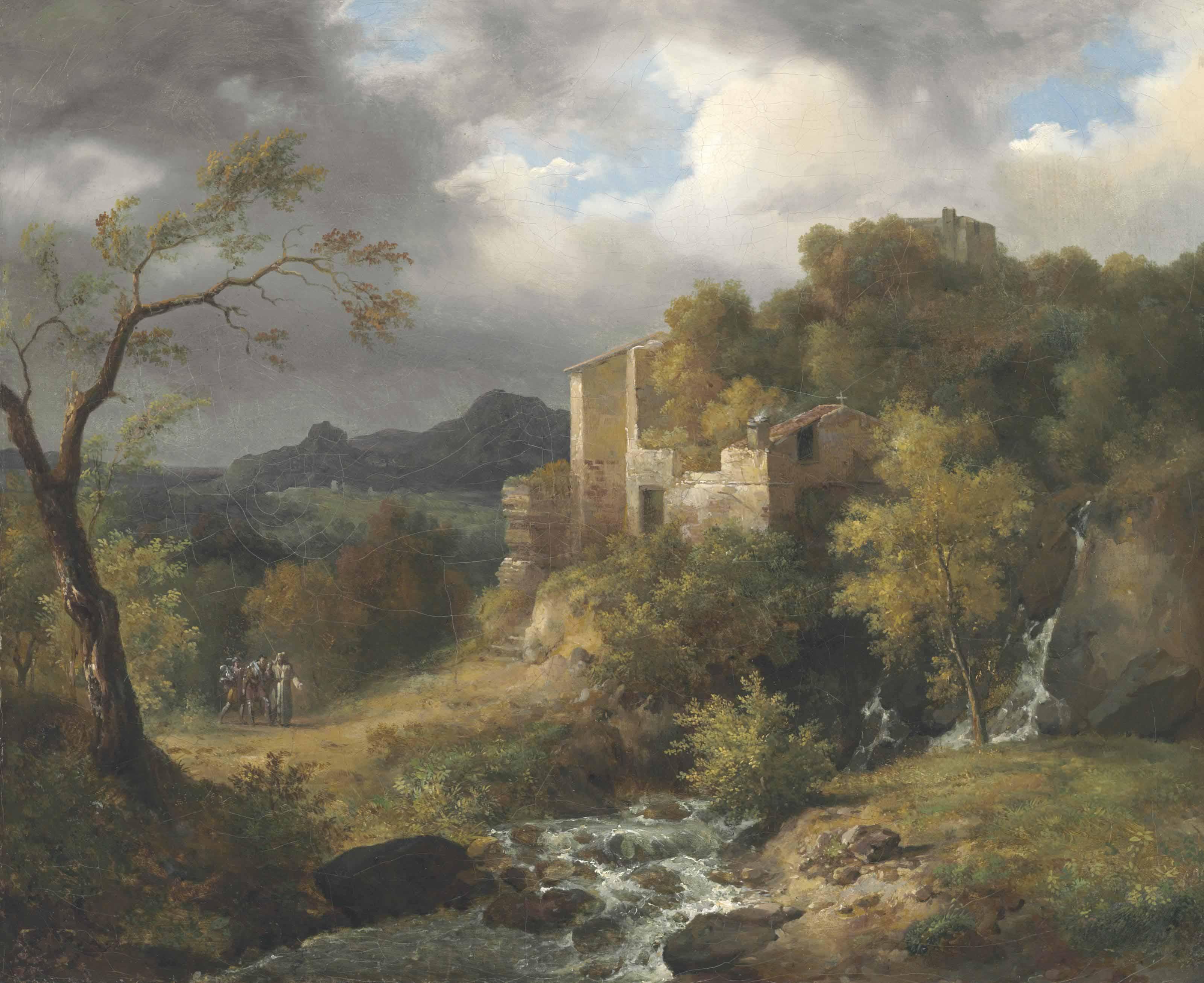Jean Charles Joseph Rémond - Landscape With Ruins