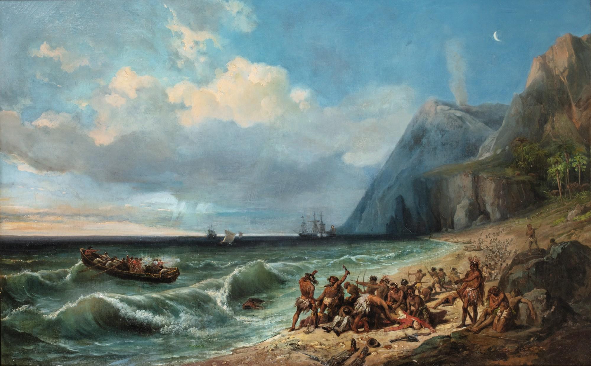 Jean-Charles-Joseph Rémond - The Death Of Captain Cook