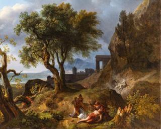 Jean-Charles-Joseph Rémond - The Death Of Hippolytus