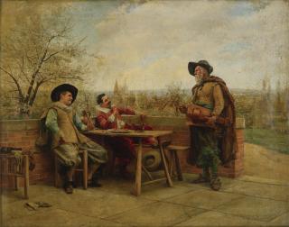 Jean Charles Meissonier - Springtime On The Terrace