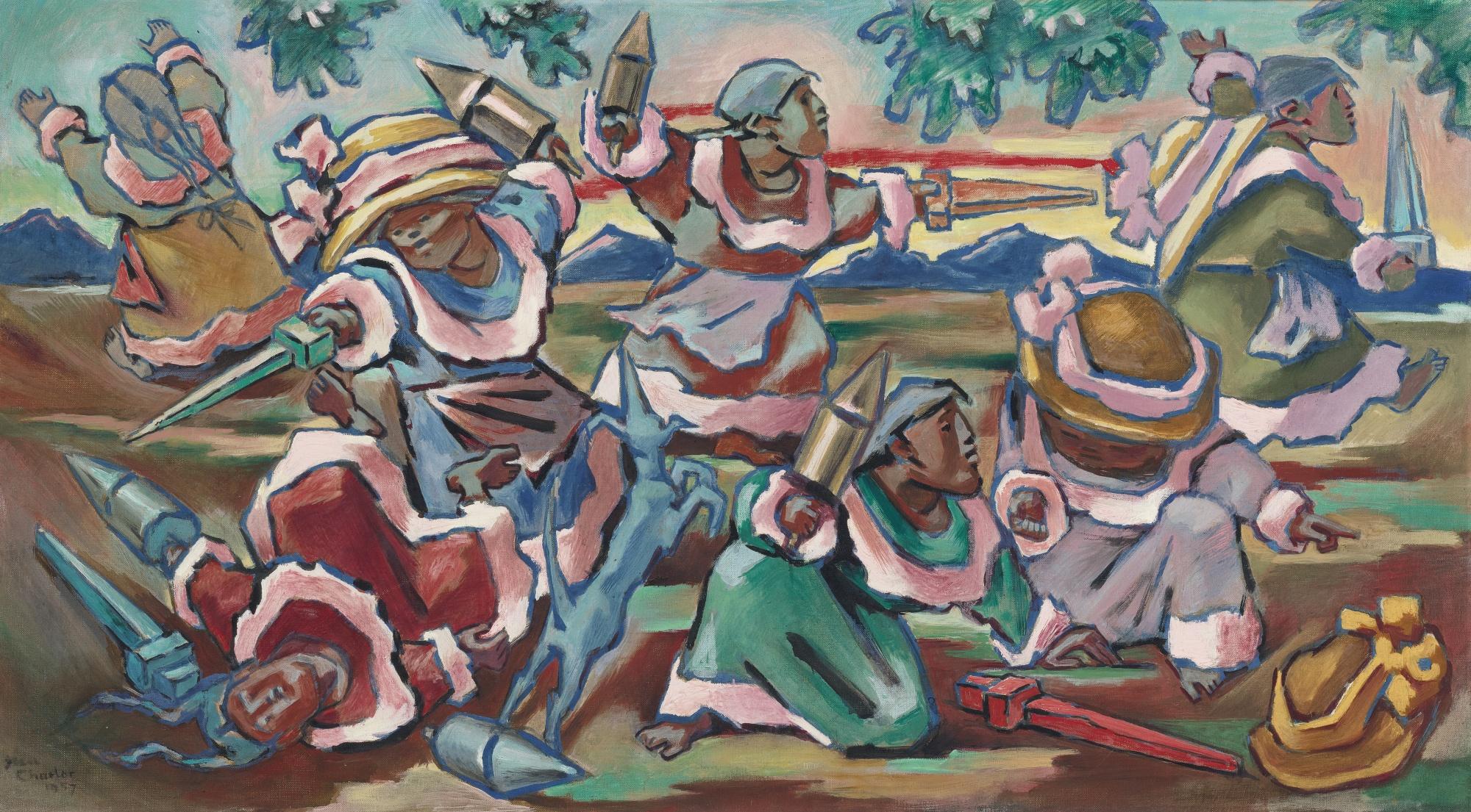 Jean Charlot - Mock Battle (From The Malinches Series)