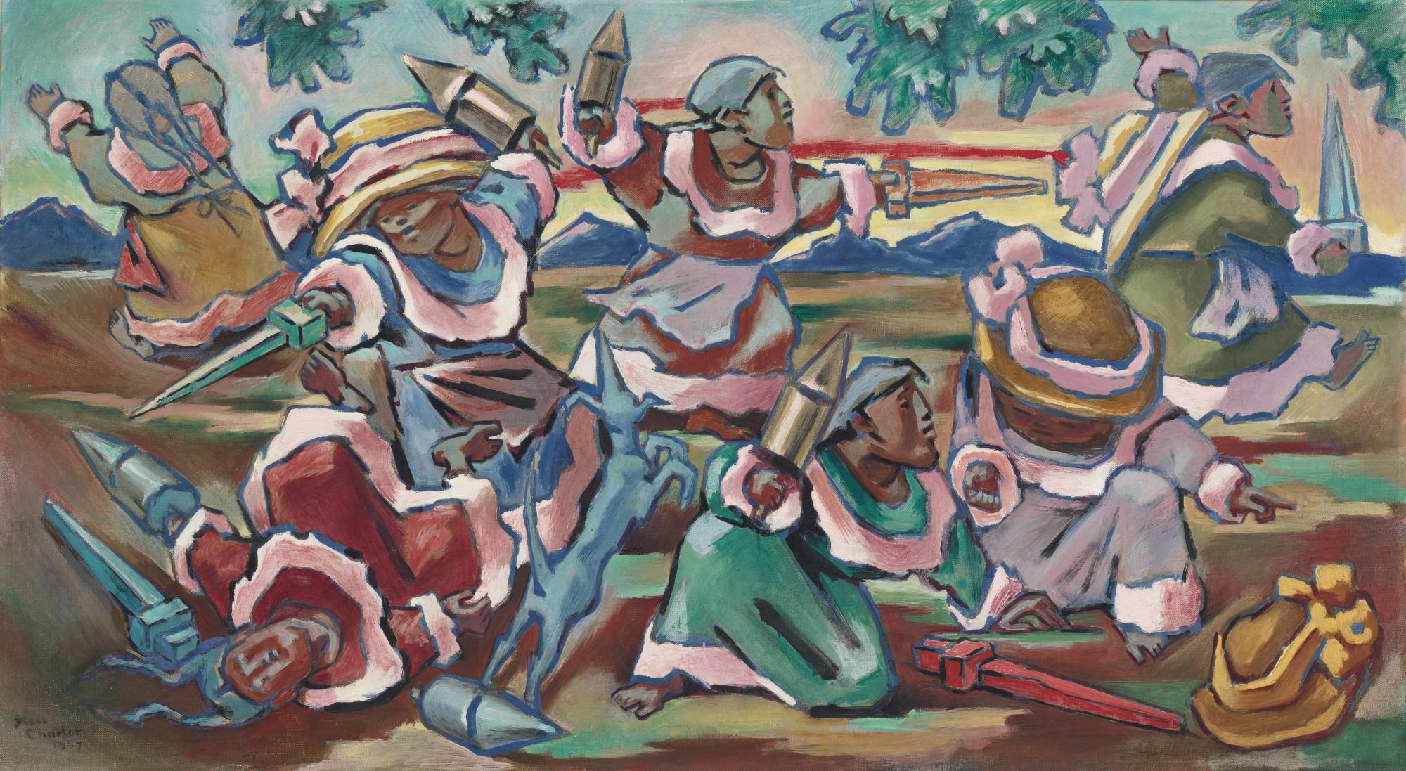 Jean Charlot - Mock Battle (From The Malinches Series)