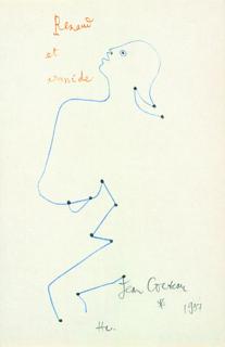 Jean Cocteau - 2 Bll. Kompositionen
