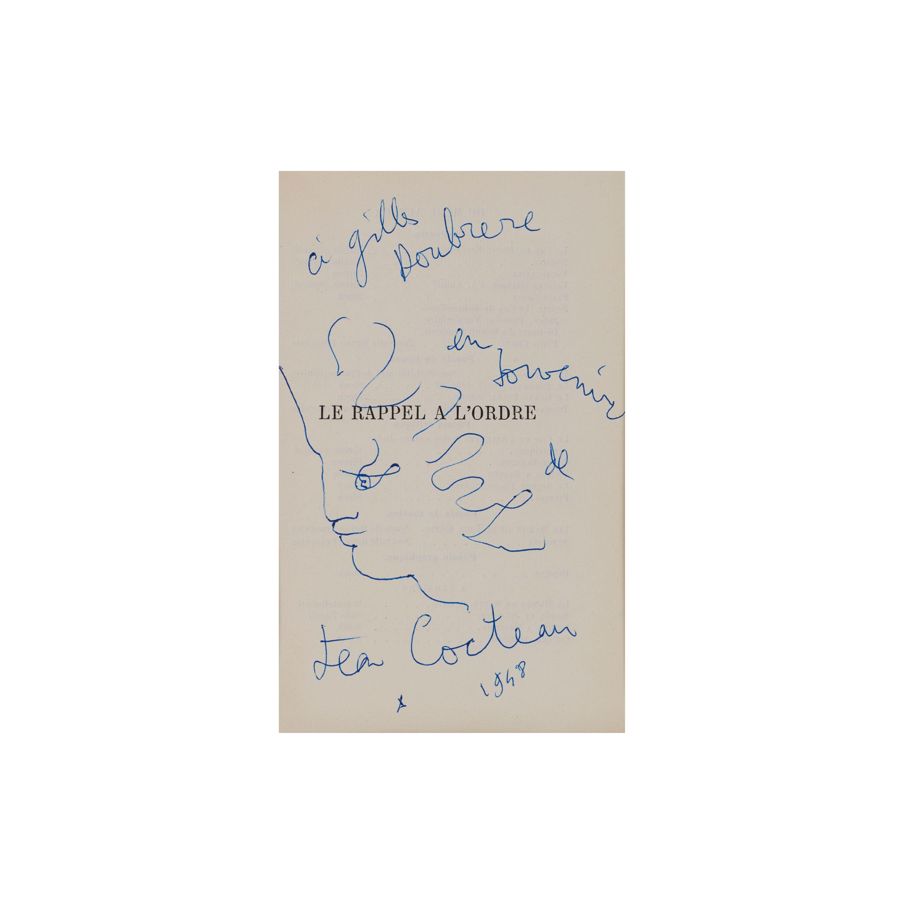 Jean Cocteau - A Gilles Doubrere en souvenir de Jean Cocteau