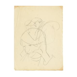 Jean Cocteau - Etude pour un portrait de Picasso