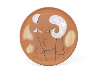 Jean Cocteau - Faune séducteur aux cornes blanches (A.G. 57)