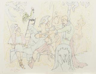 Jean Cocteau - La chapelle Ste. Pierre, Paris, Fernand Mourlot, 1958