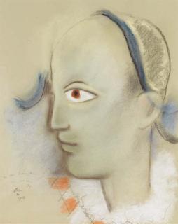 Jean Cocteau - L\'arlequin à l\'oeil orange