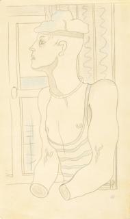 Jean Cocteau - Le marin Pas de chance (Étude pour une illustration du \'Livre Blanc\')