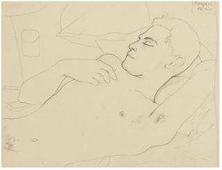 Jean Cocteau - Marcel Khill Endormi, Rangoon, April 22, 1936