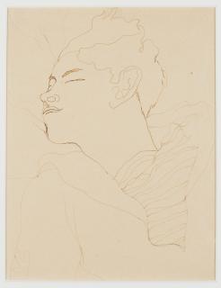 Jean Cocteau - Portrait de Jean Desbordes endormi