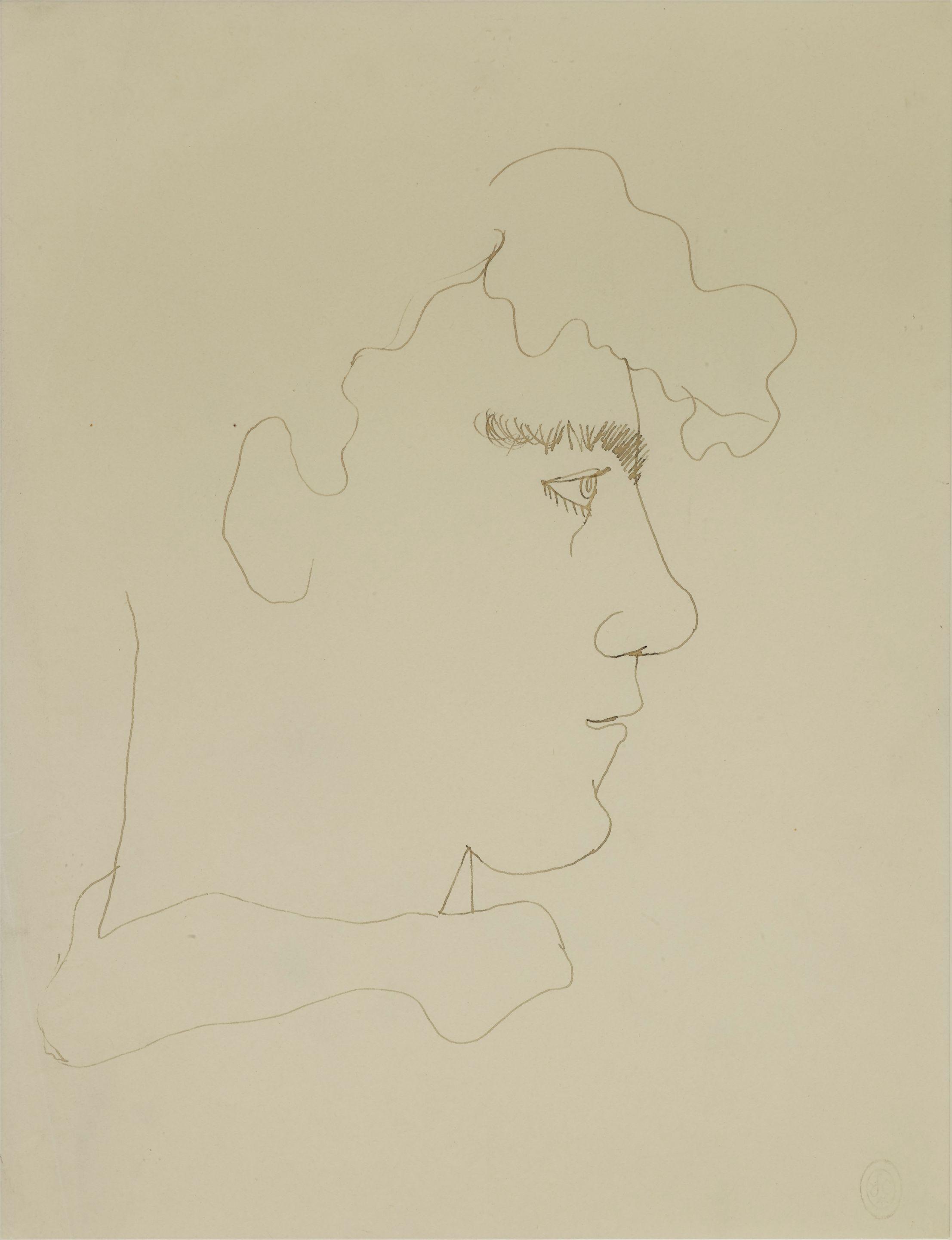 Jean Cocteau - Portrait d\'Yvon Belaval