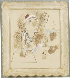 Jean Cocteau - Sailor playing cards