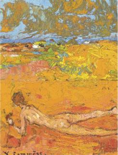 Jean Commère - Nu dans la nature