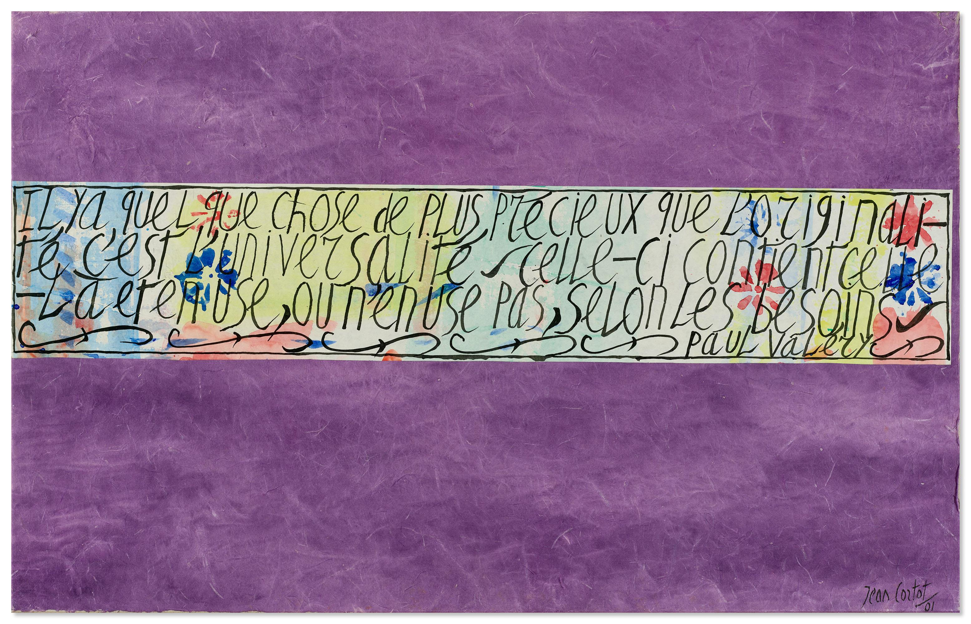 Jean Cortot - Il Y A Quelque Chose De Plus Précieux… Paul Valéry