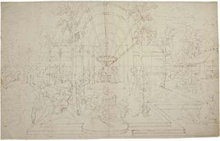 Jean Cousin The Younger - A group of figures playing music under a pergola