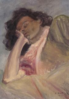 Jean Crotti - Femme endormie
