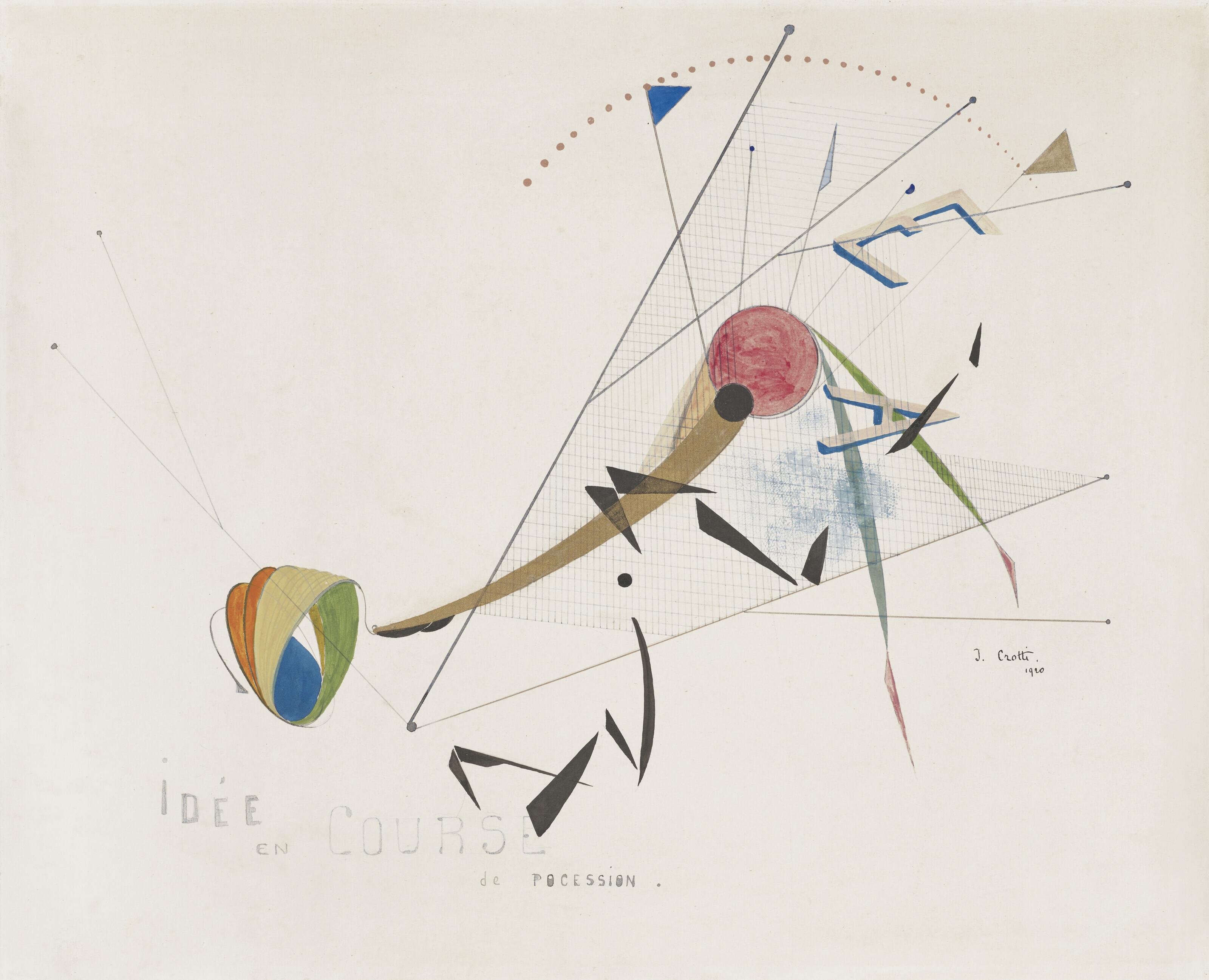 Jean Crotti - Idée en course de pocession
