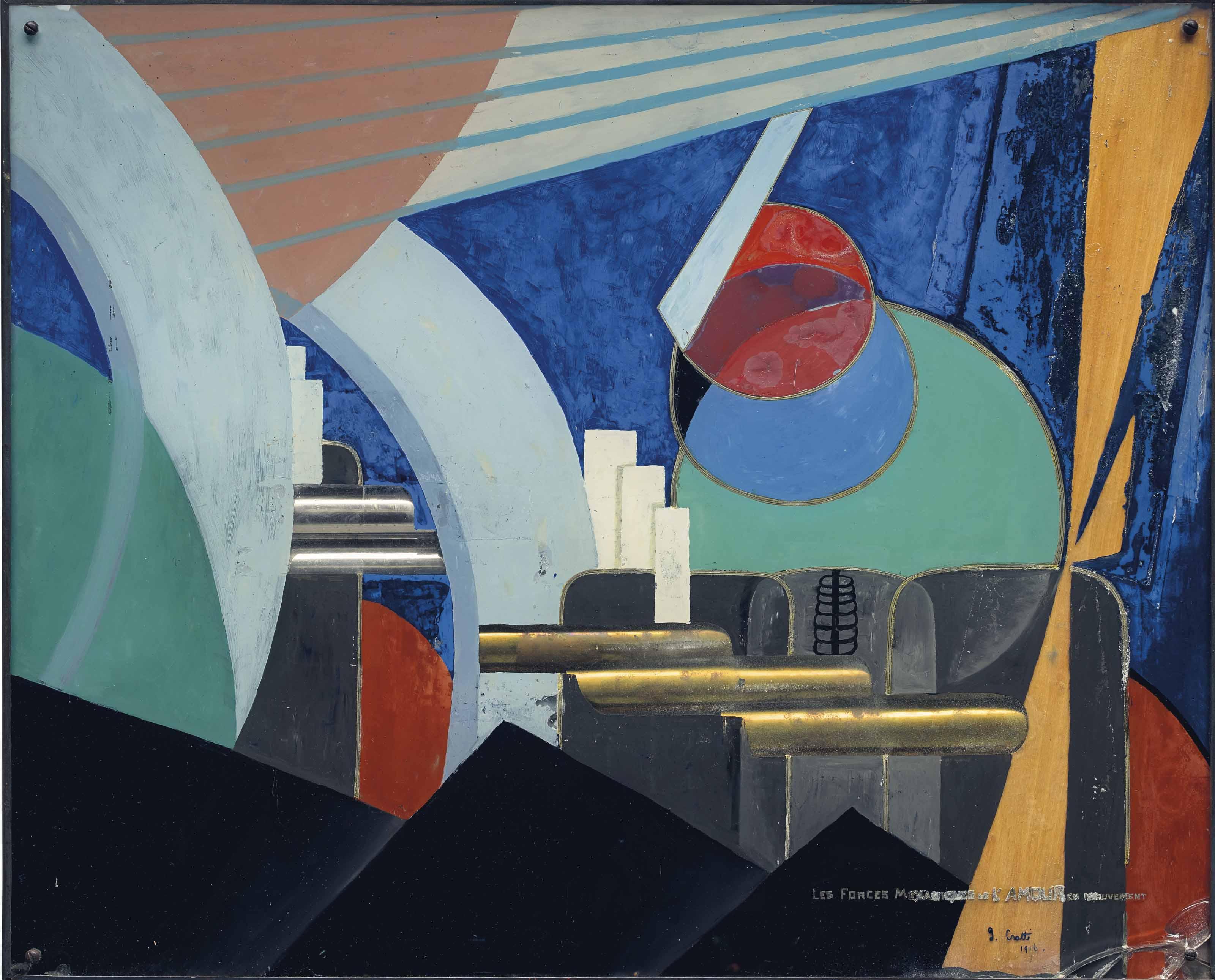 Jean Crotti - Les forces mécaniques de l\'amour en mouvement