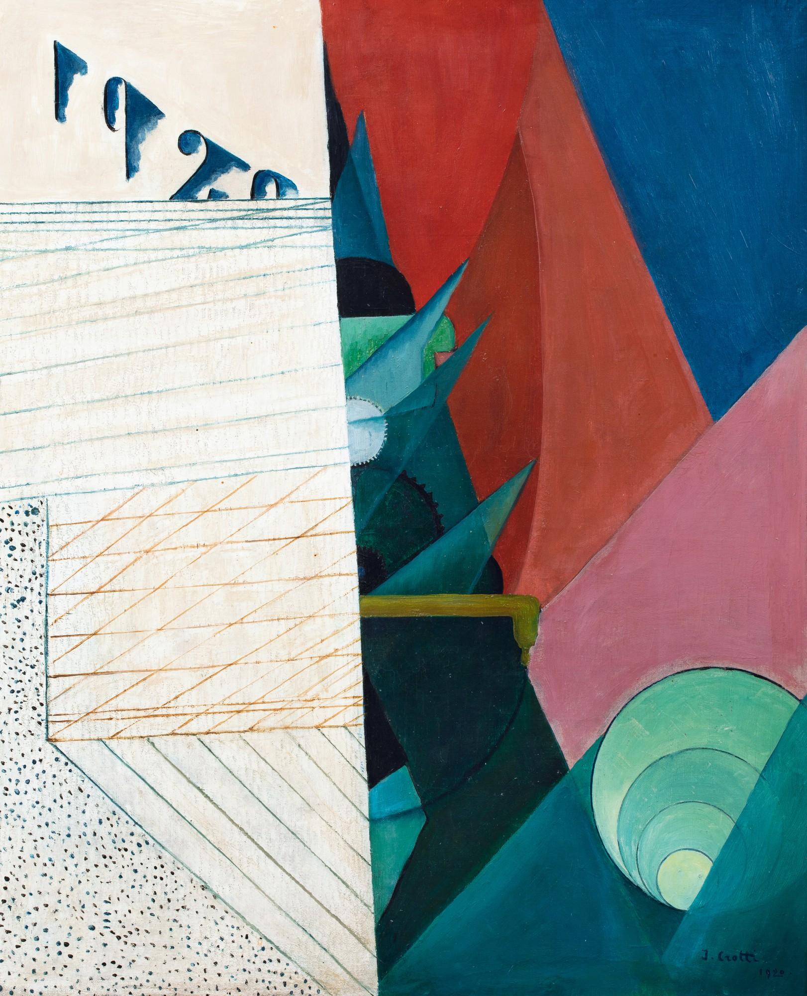 Jean Crotti - Nouvelle année or La lumière revient