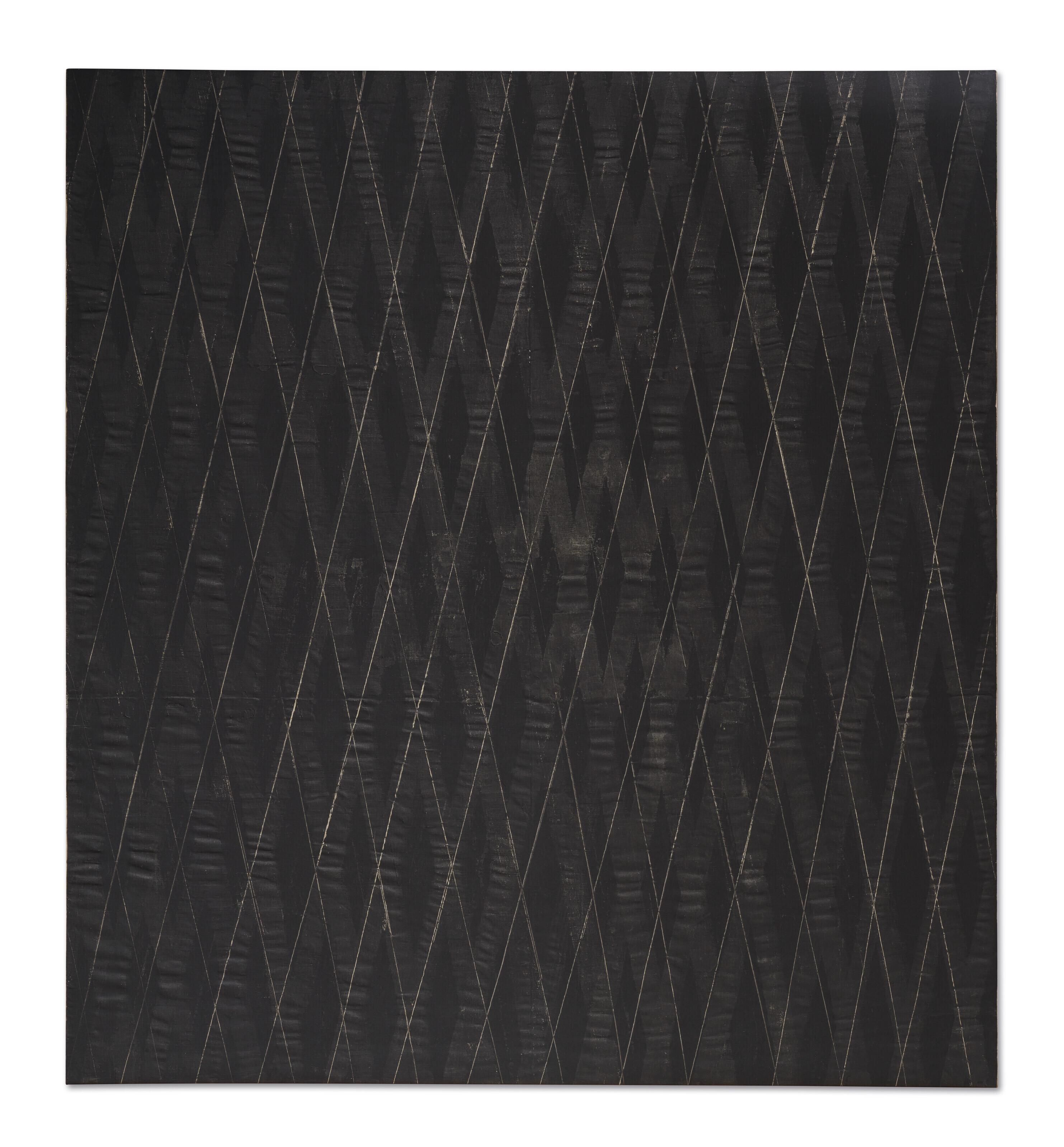 Jean Degottex - Grille collor noir I