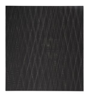 Jean Degottex - Grille collor noir I