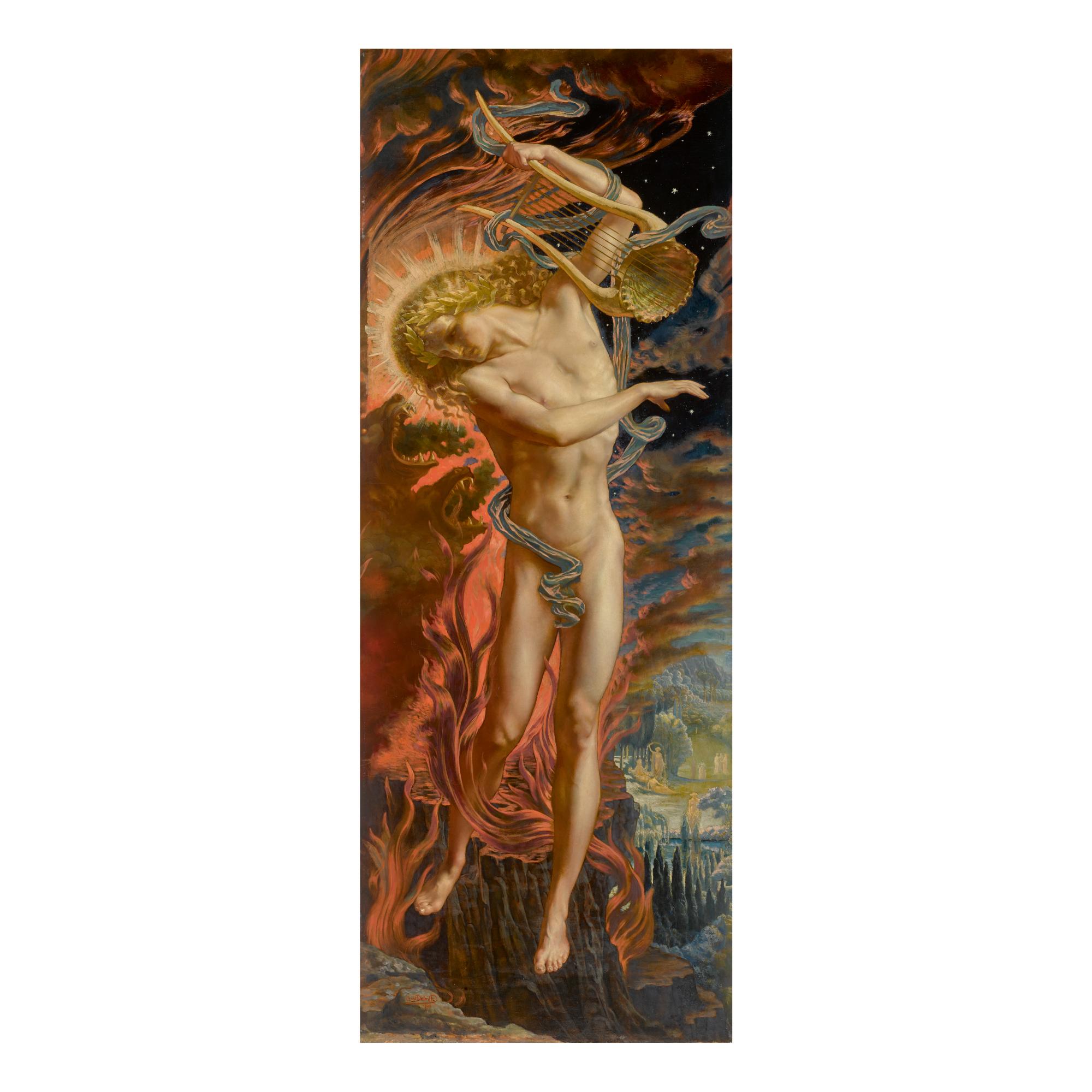 Jean Delville - Orphée Aux Enfers