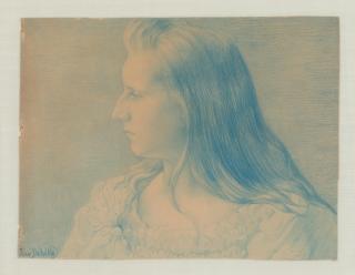 Jean Delville - Portrait de Mademoiselle Solvay