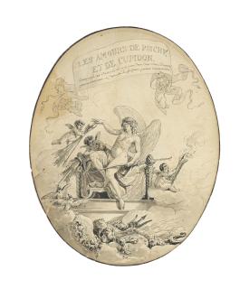 Jean-Démosthène Dugourc - Les Amours de Psyché et de Cupidon: designs for a frontispiece and four illustrations