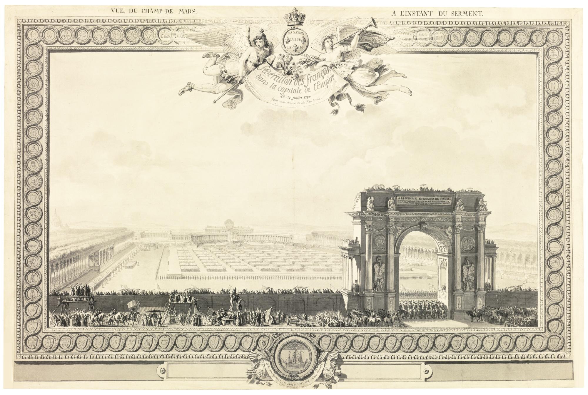 Jean Démosthène Dugourc - The Festival Of The Federation, 1790