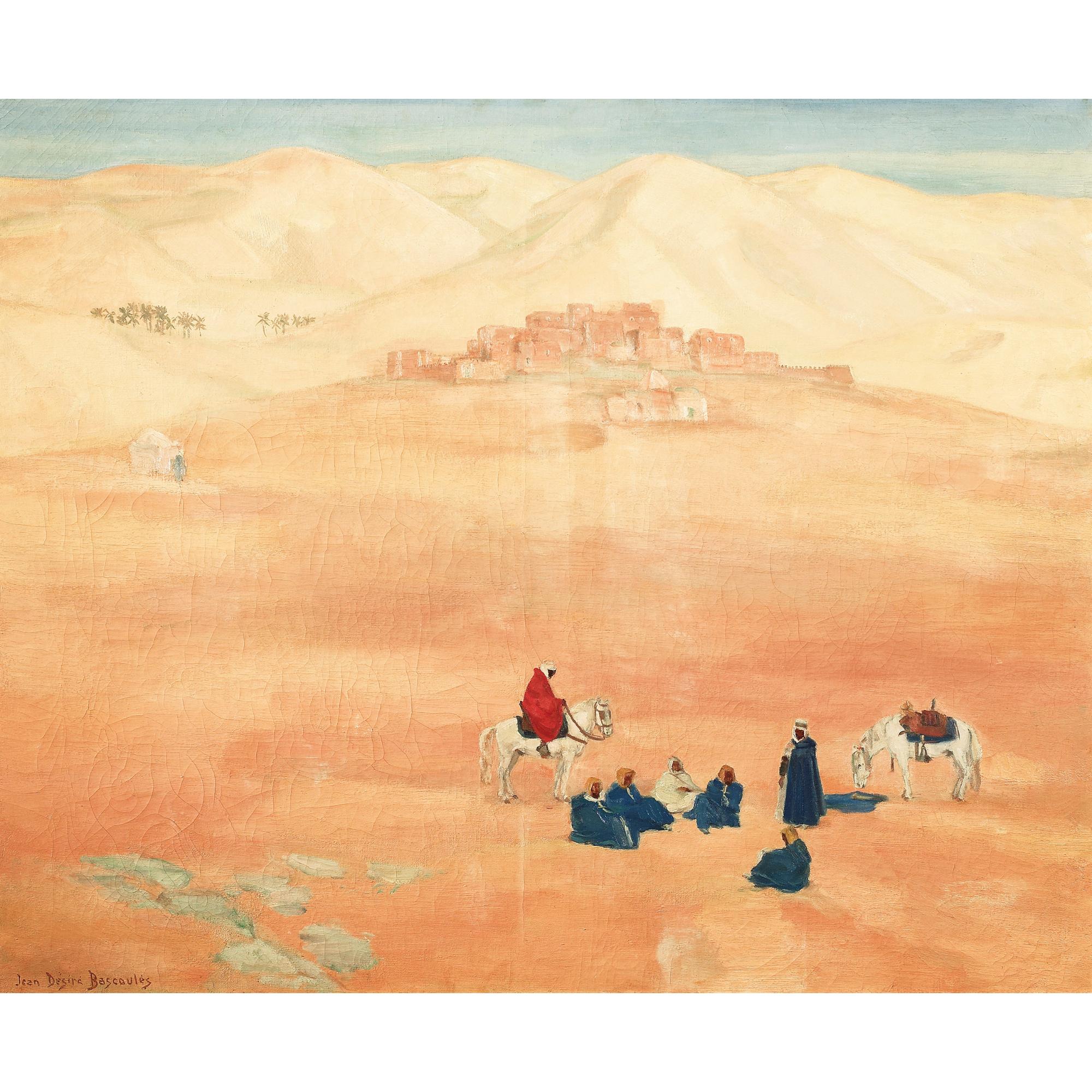 Jean-Désiré Bascoulès - Le Désert Du Grand Ergjean-Désiré Bascoulès ; Grand Erg Desert ; Signed Lower Left ; Oil On Canvas