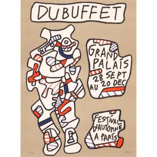 Jean Dubuffet - Affiche (Grand Palais, festival d\'automne à Paris)