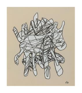 Jean Dubuffet - Animal Echappé