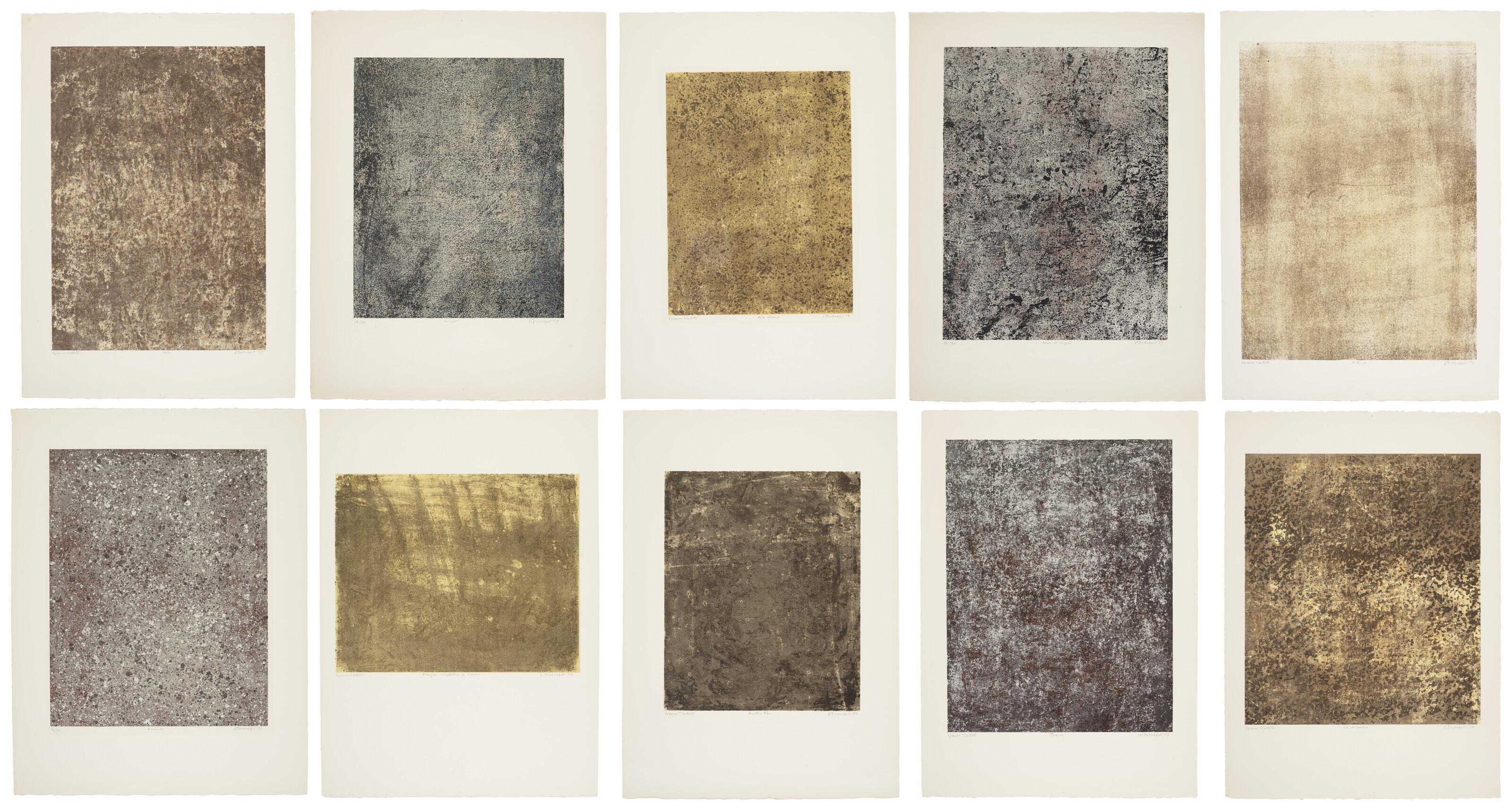 Jean Dubuffet - Cadastre, from Les Phénomènes